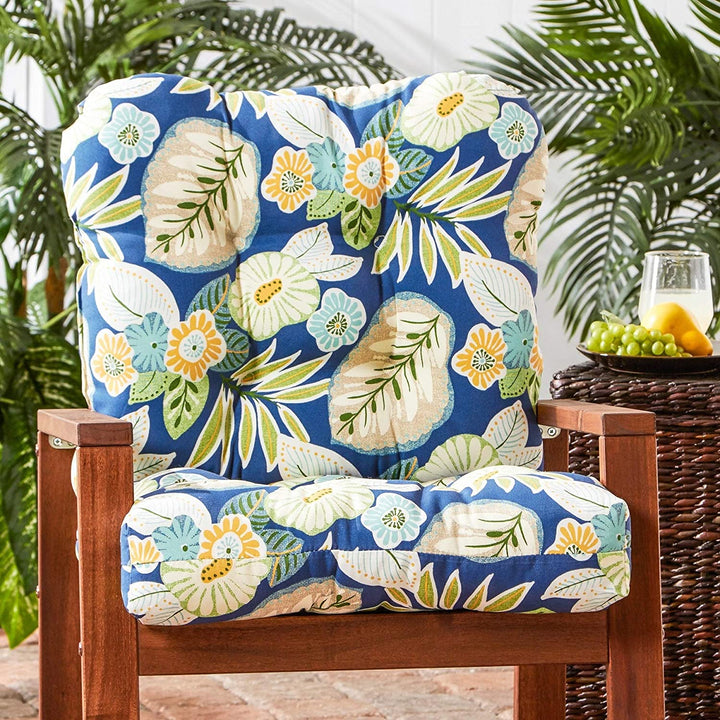 Crescent 21 inch X 42 inch Outdoor Seat/ack Chair Cushion