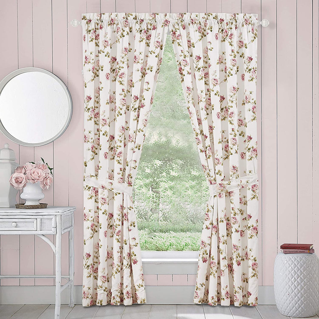 Rosemary Country Chic Floral 84 Inch Window Panel Pair