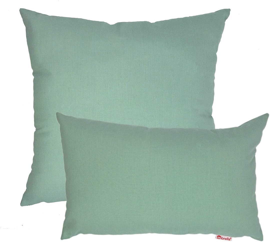 Mist Combo Outdoor Pillow 2 Pack Green Solid Modern