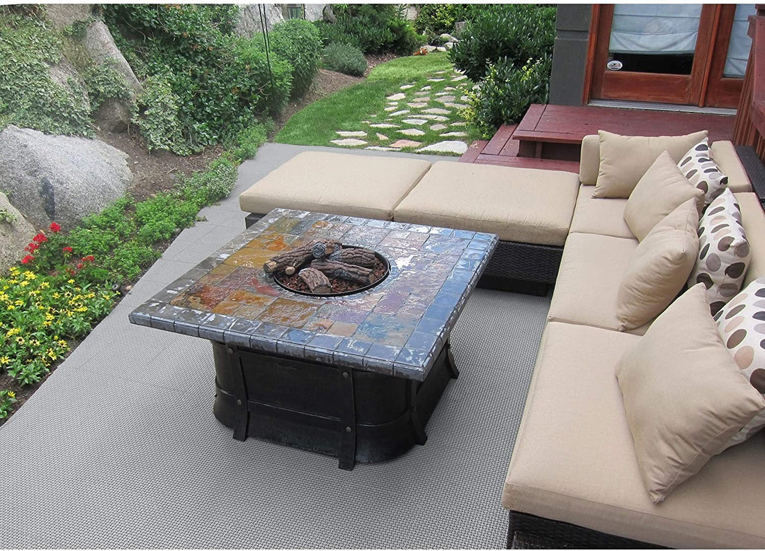 Interlocking Deck Tile (40 Pack) Grey - Diamond Home USA