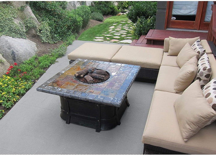 Interlocking Deck Tile (40 Pack) Grey - Diamond Home USA