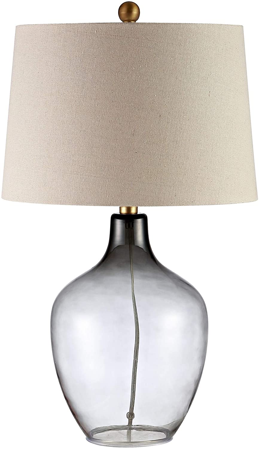 Lighting 25 inch Grey Led Table Lamp 15" W X L 25 5" H Modern Contemporary Gold Bulbs Included