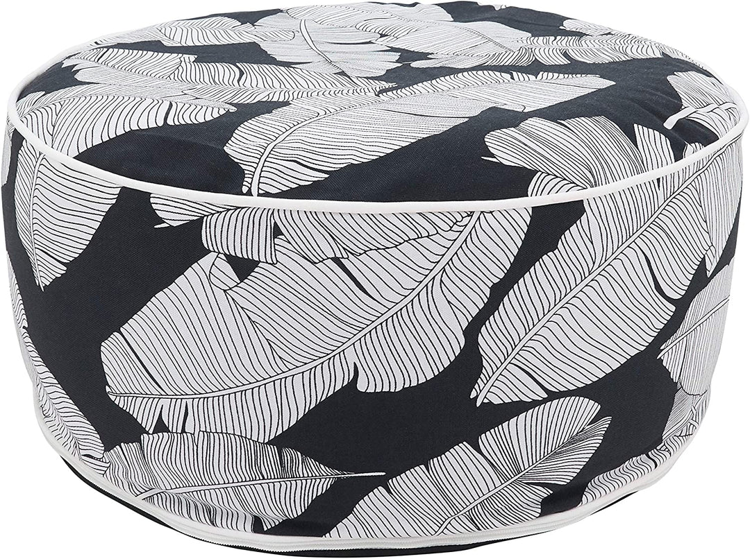 Banana Leaf Outdoor Ottoman Color Nature Nautical Coastal