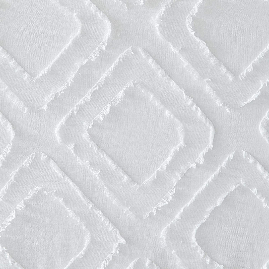 Skl Home Edge 84 inch Panel White Solid Glam Polyester