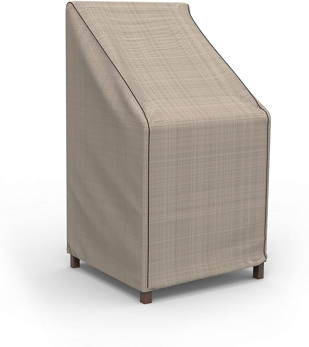 Patio Stack Chairs/Barstool Cover Mojave Black Ivory 49" h X