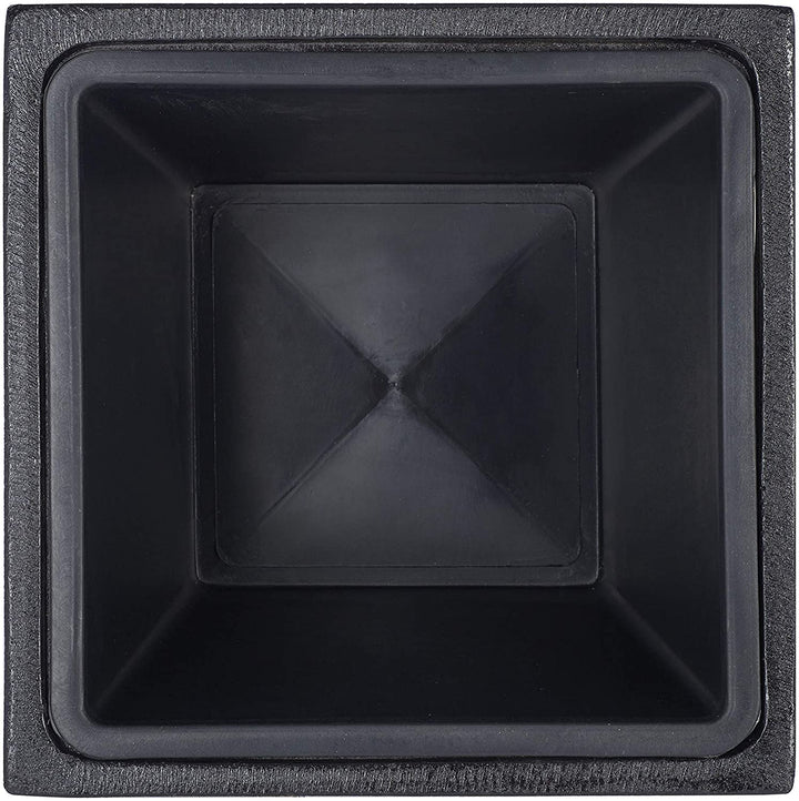 Outdoor Black Planter 12 9" W X L H Modern Contemporary Rectangular Concrete - Diamond Home USA