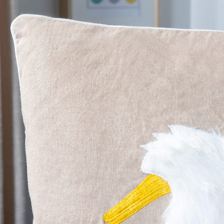 Decorative Pillow Assorted Beige White Abstract Animal Casual Children's Novelty Cotton Single Removable Cover Textured - Diamond Home USA
