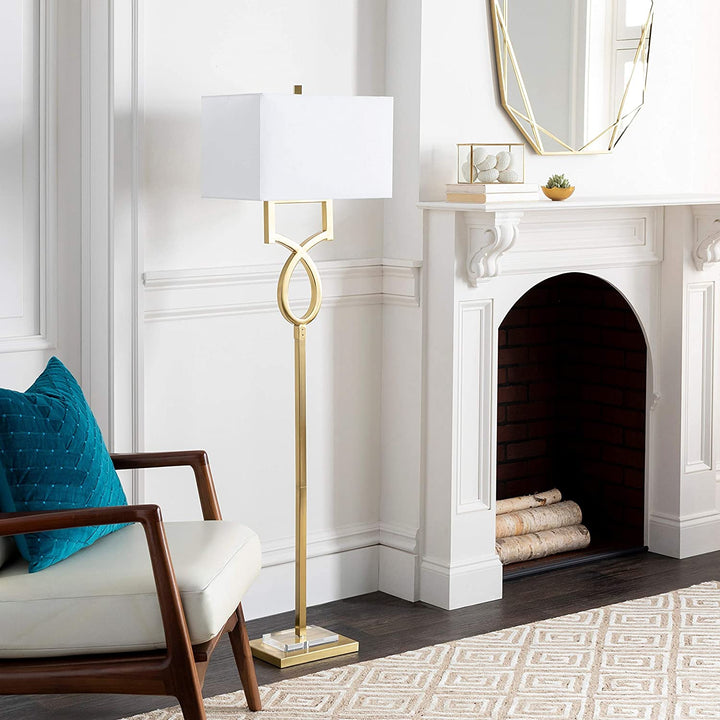 Gold Glam 61 inch Floor Lamp 61" h X 17" w 11" d Modern