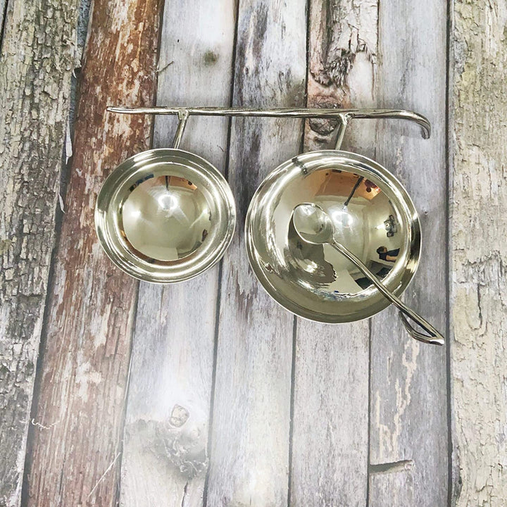 Hammered Branch Nut Bowl 11" X 7" 2" Silver Solid Stainless Steel 1 Piece Handmade - Diamond Home USA