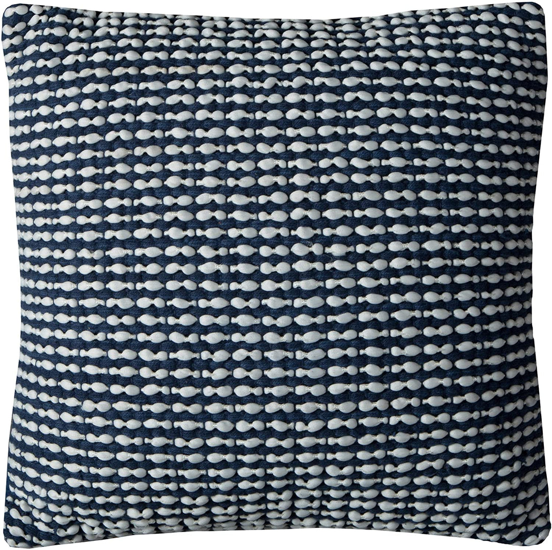 Cotton 20 inch X Textured Striped Decorative Filled Throw