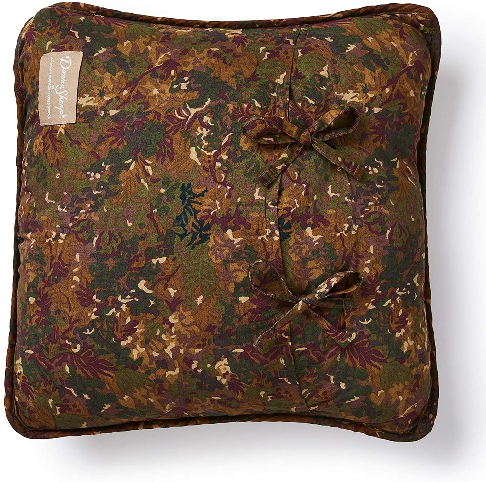 Forest Star Square Decorative Pillow Color Patchwork Traditional Cotton Removable Cover - Diamond Home USA