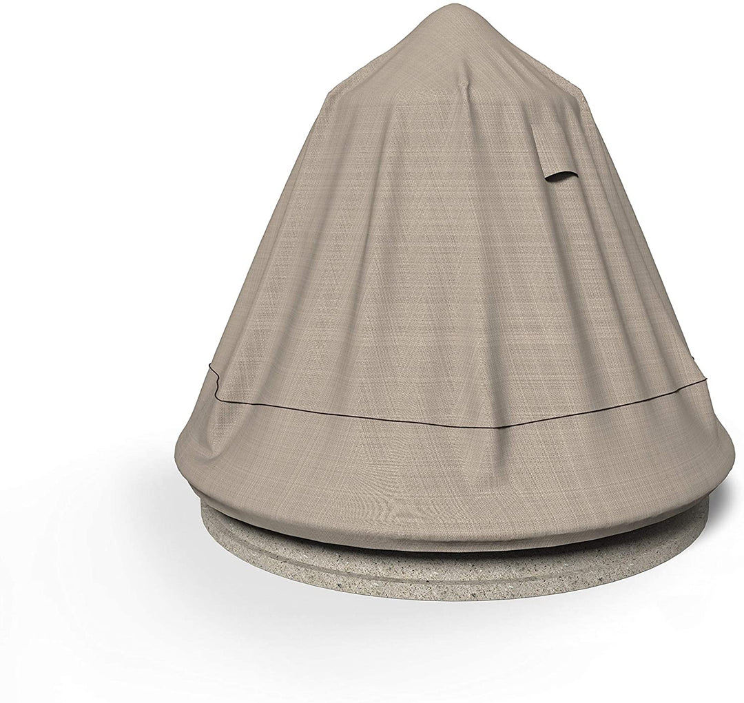 Waterproof Fountain Cover Mojave Black Ivory 30" l X 30" w