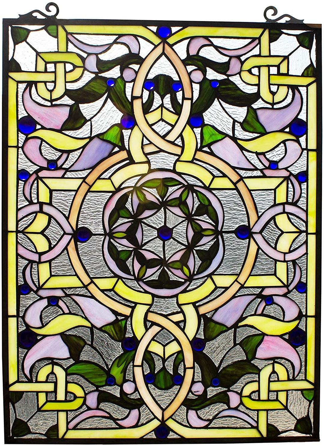 Victorian Stained Glass Window Panel Suncatcher Color Casual
