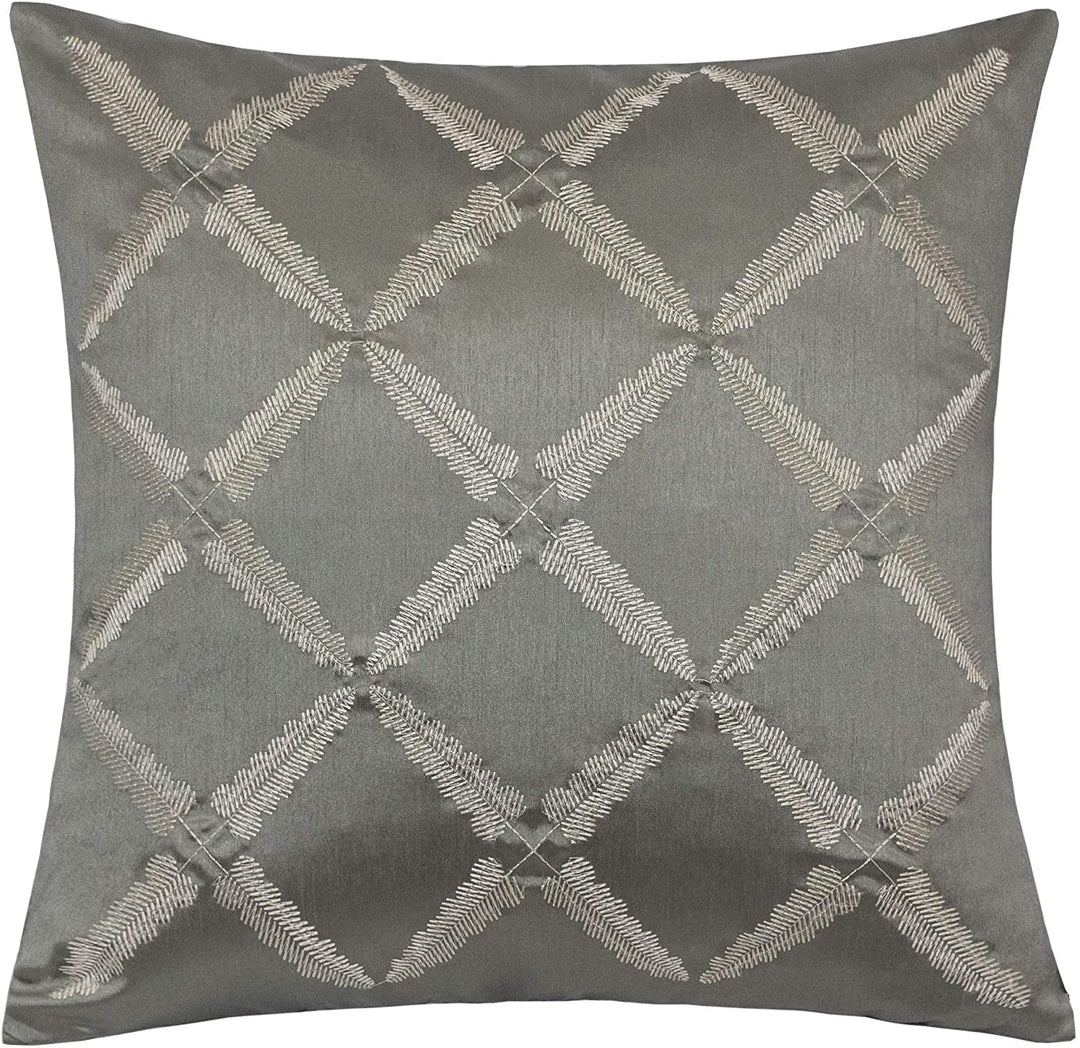 Cozy Geometric Throw Pillow Cover Insert (Set 2) Grey