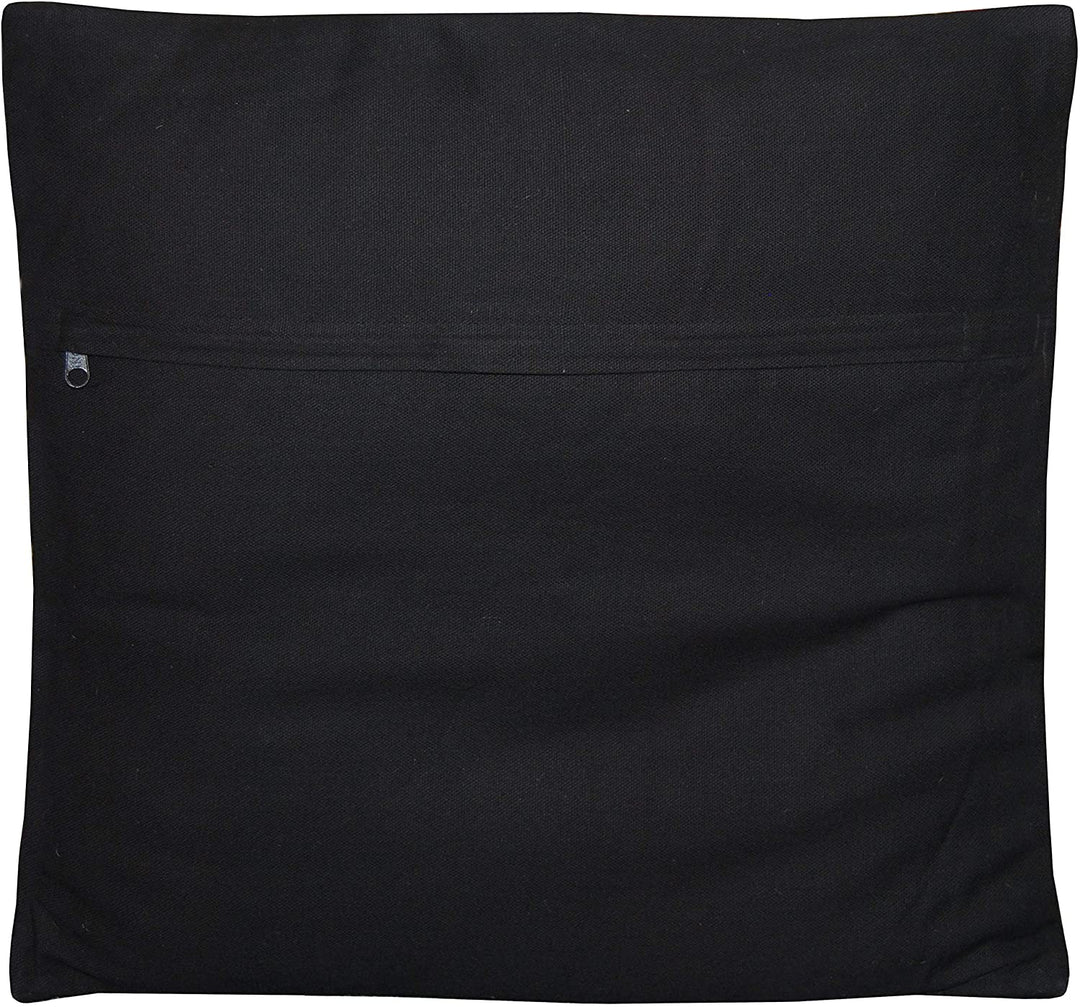 Handmade Pillows (Set Two) Beige Black Geometric Cabin Lodge Jute Wool Two - Diamond Home USA