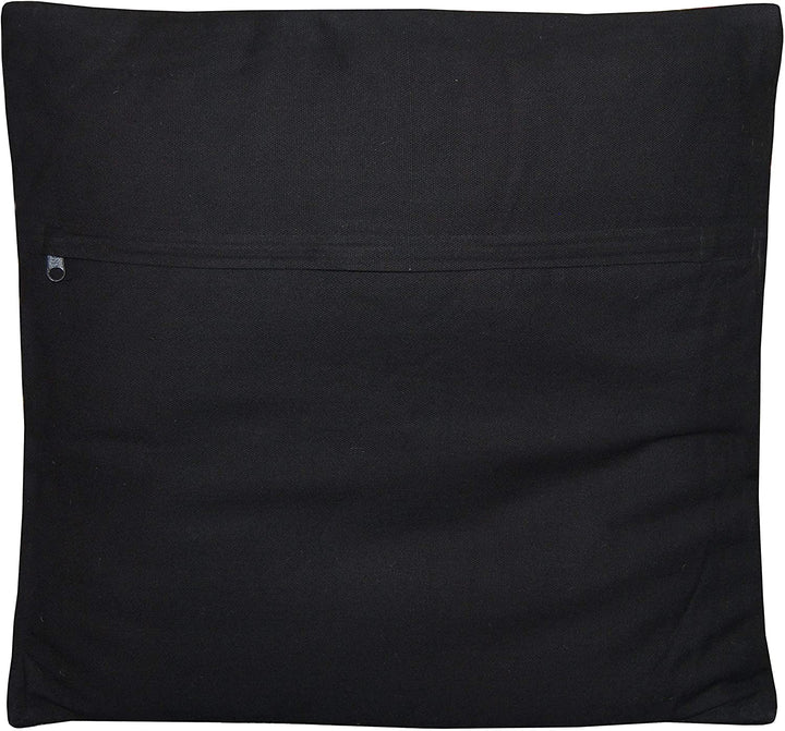 Handmade Pillows (Set Two) Beige Black Geometric Cabin Lodge Jute Wool Two - Diamond Home USA