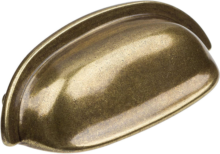 5 Pack 2 1/2 Center Antique Brass Classic Cabinet Bin