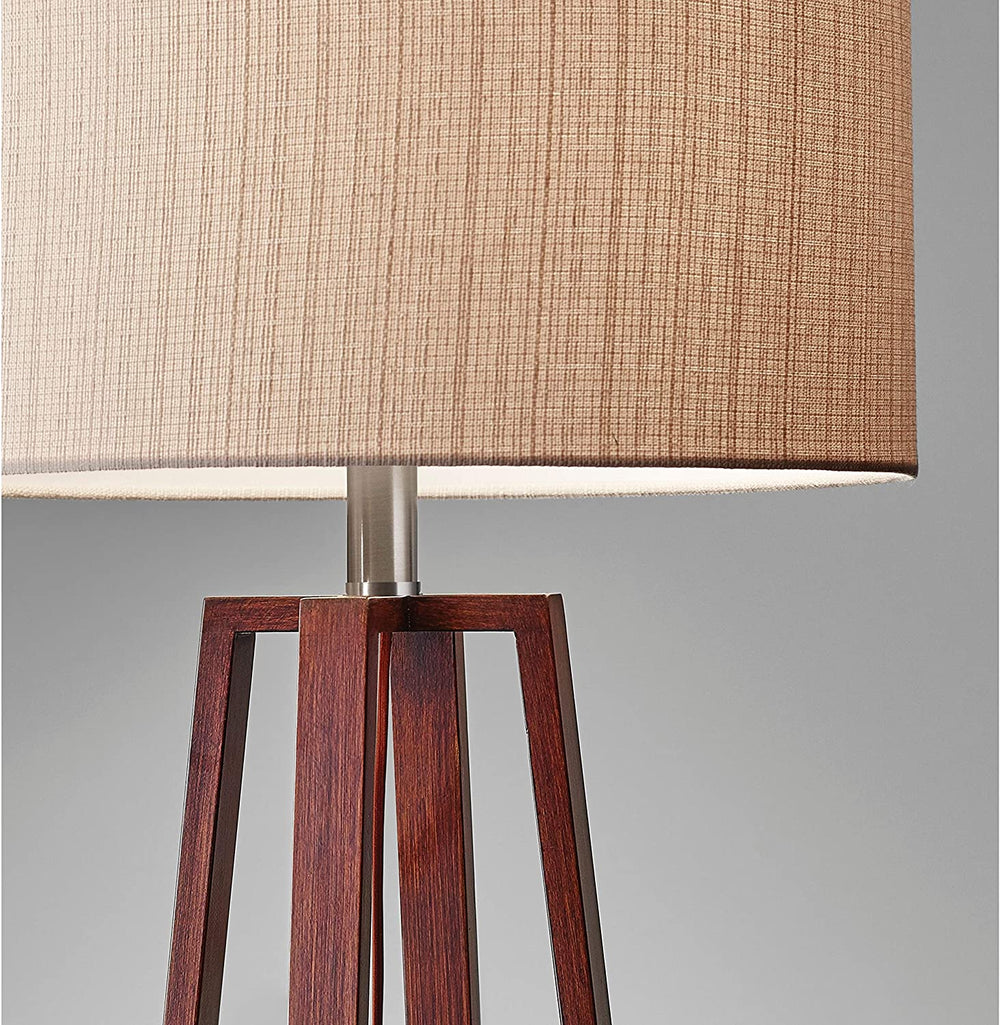 24 inch Walnut Table Lamp Mid Century Modern Contemporary - Diamond Home USA