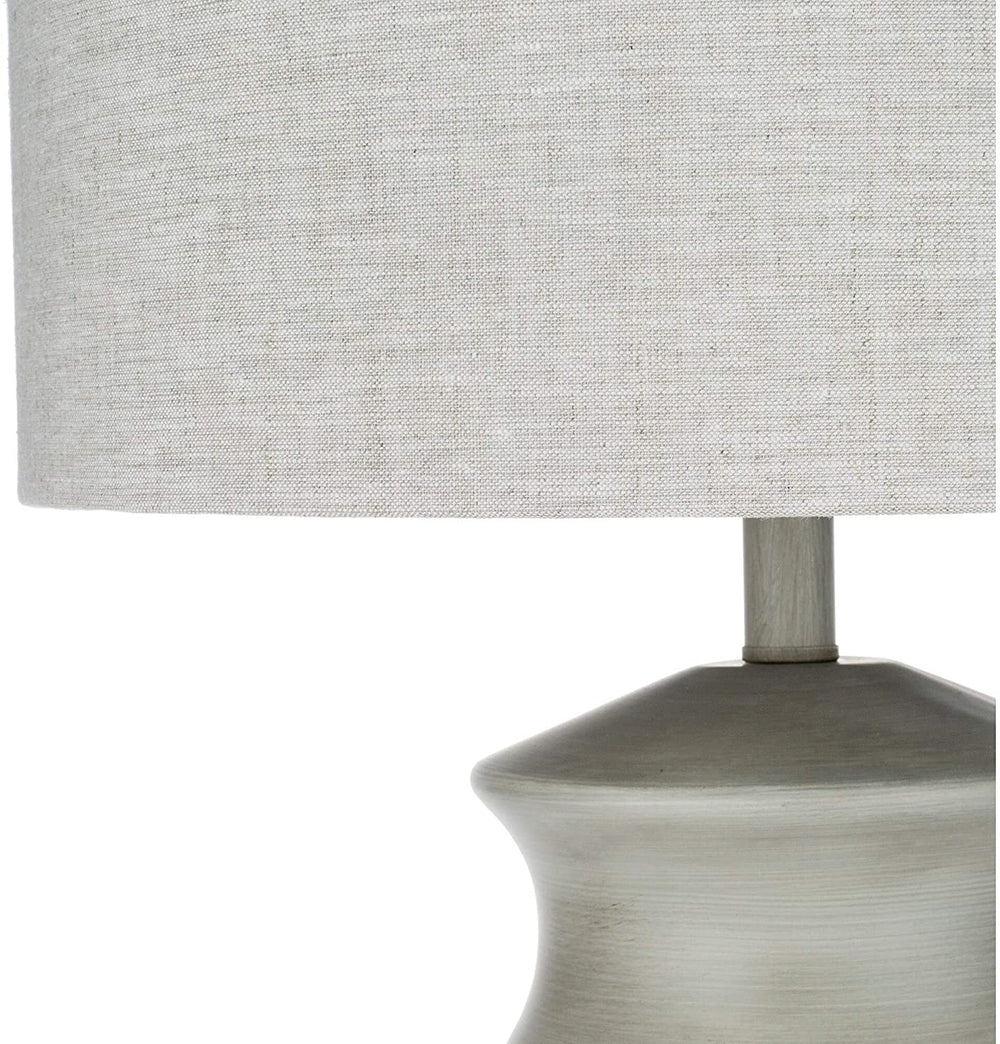 MISC Farmhouse Grey Table Lamp Off/White Transitional