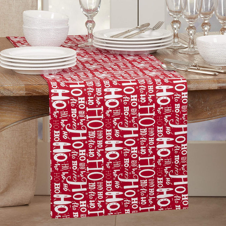 Table Runner Ho Design 16"x72" Red