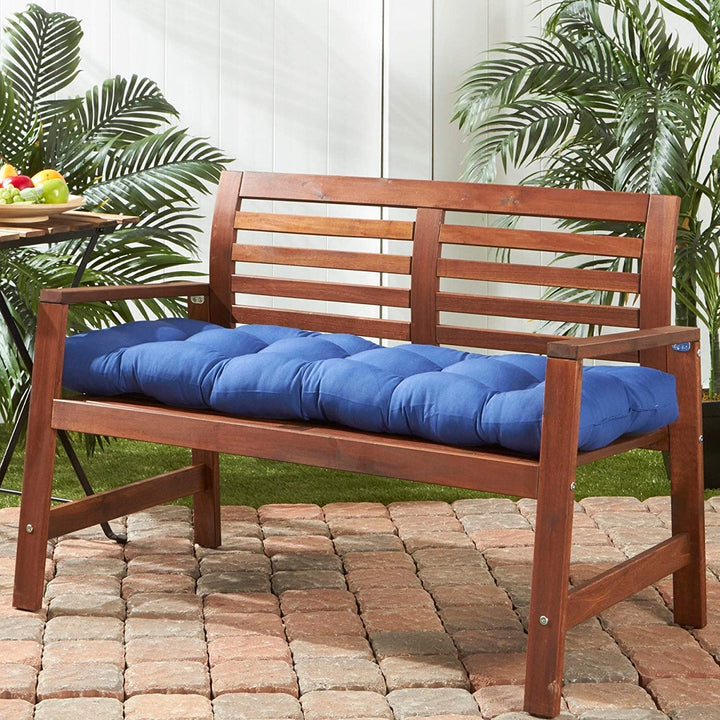 51 inch Outdoor Marine Blue Bench Cushion Solid Modern
