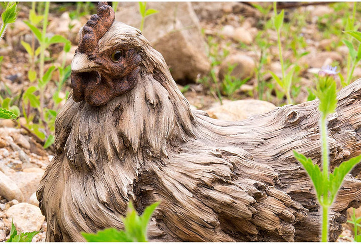 Squatting Hen Statue Polyresin - Diamond Home USA