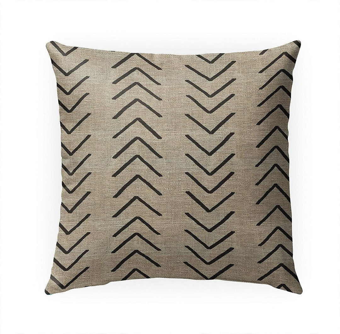 Mudcloth Indoor|Outdoor Pillow by Marina N/ 18x18