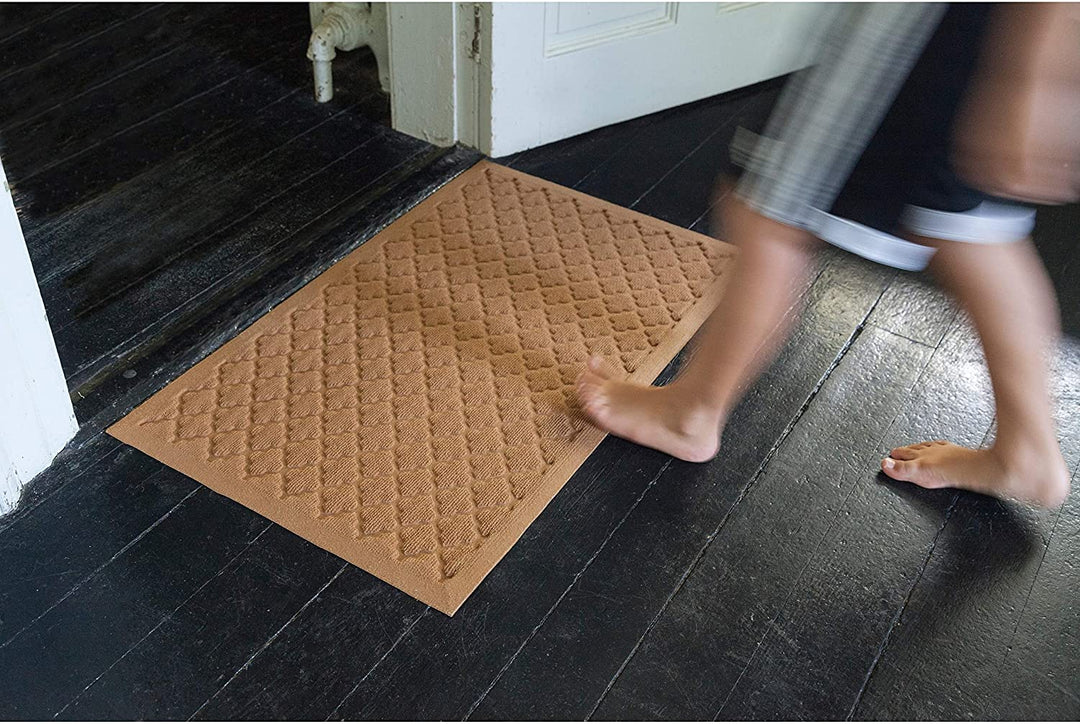 Weather Polypropylene Mat 22" X 35" Tan Rectangle All Weather