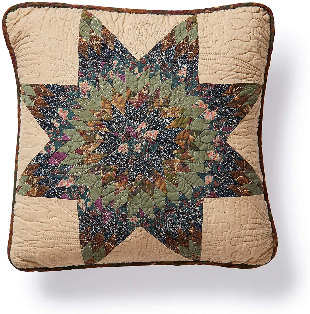 Forest Star Square Decorative Pillow Color Patchwork