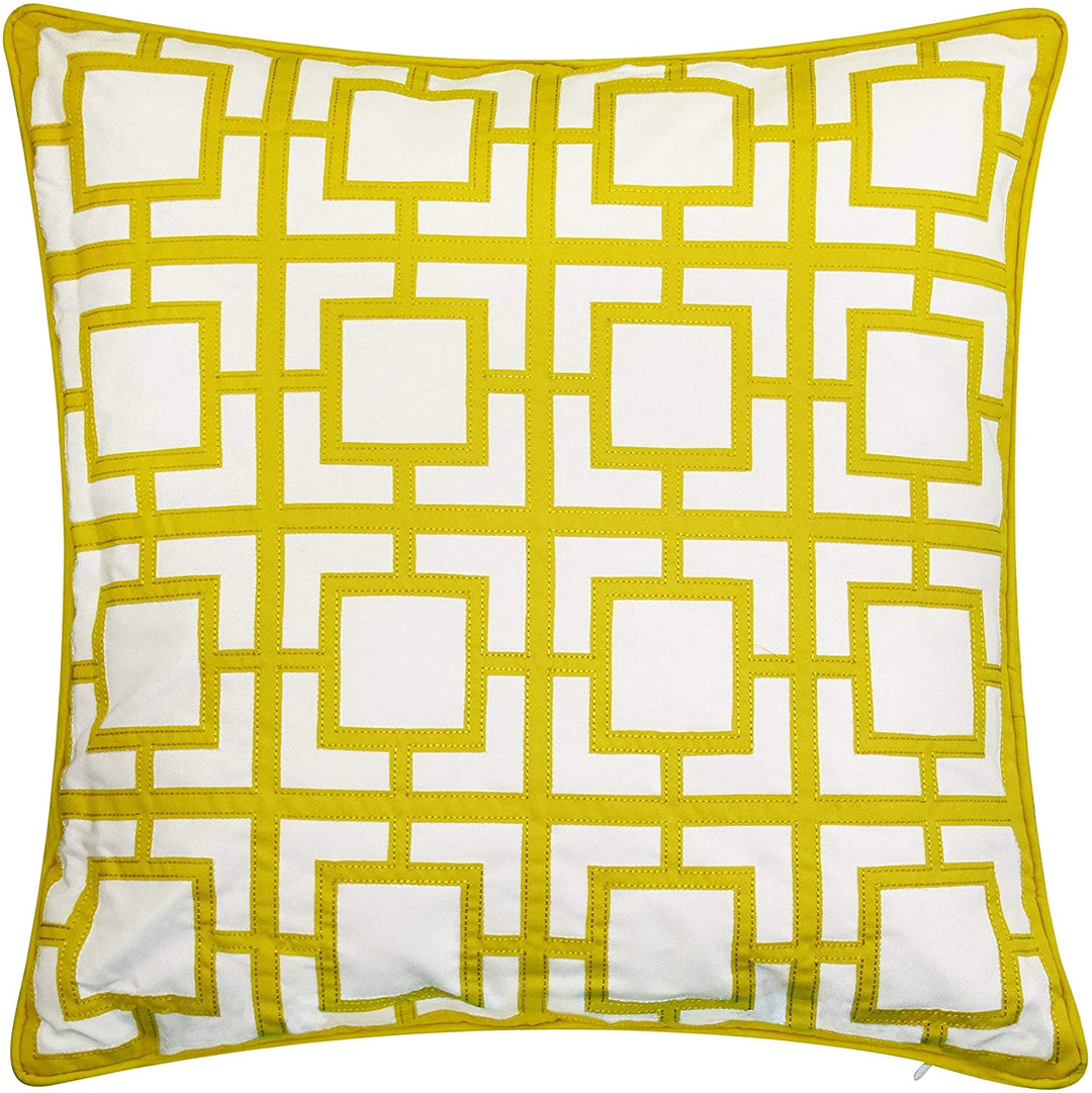 Modern Links Applique Indoor Outdoor Decorative Pillow