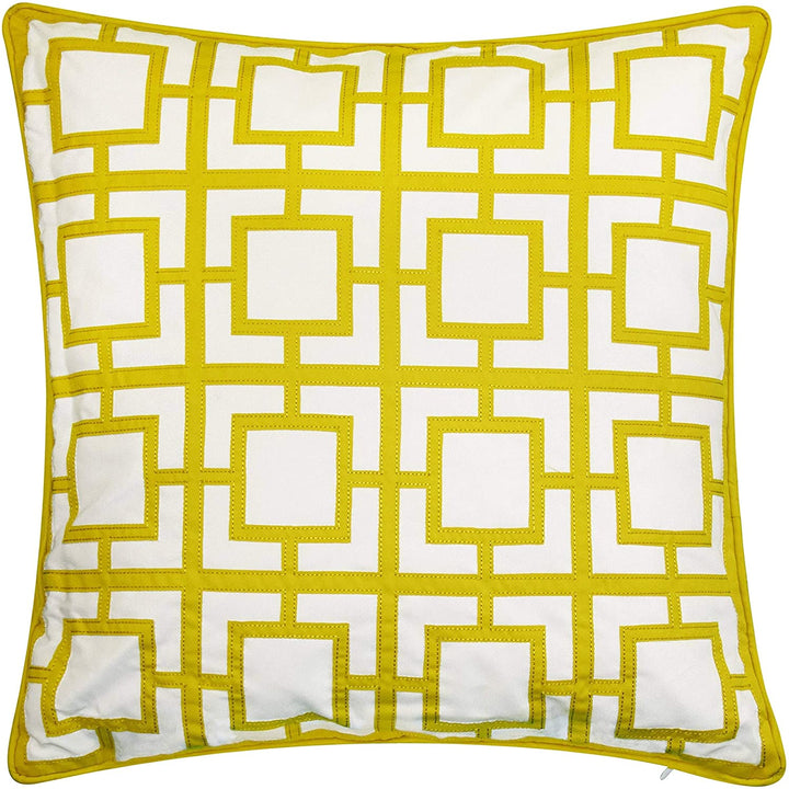 Modern Links Applique Indoor Outdoor Decorative Pillow