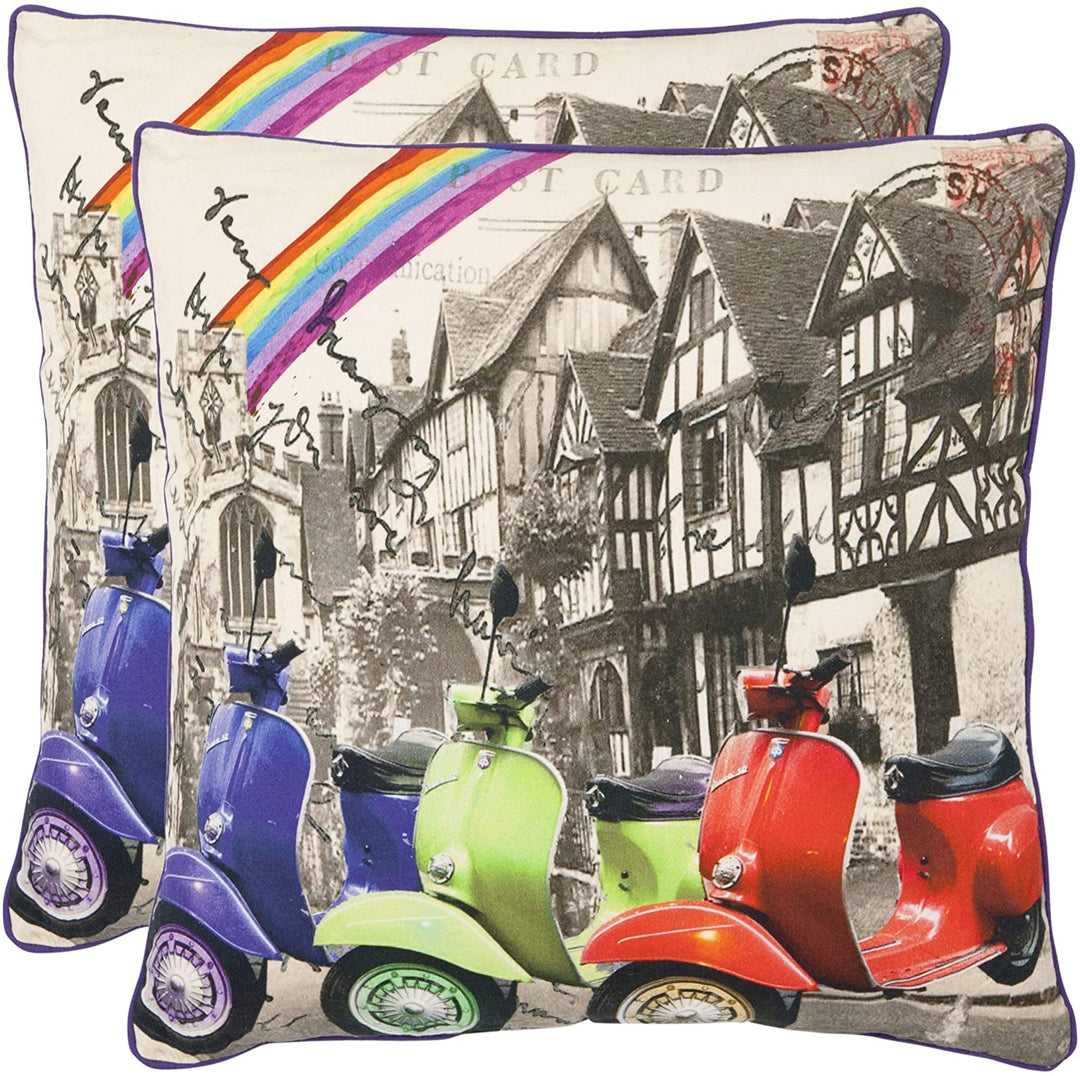 20 inch Decorative Pillows (Set 2) Color Graphic Casual