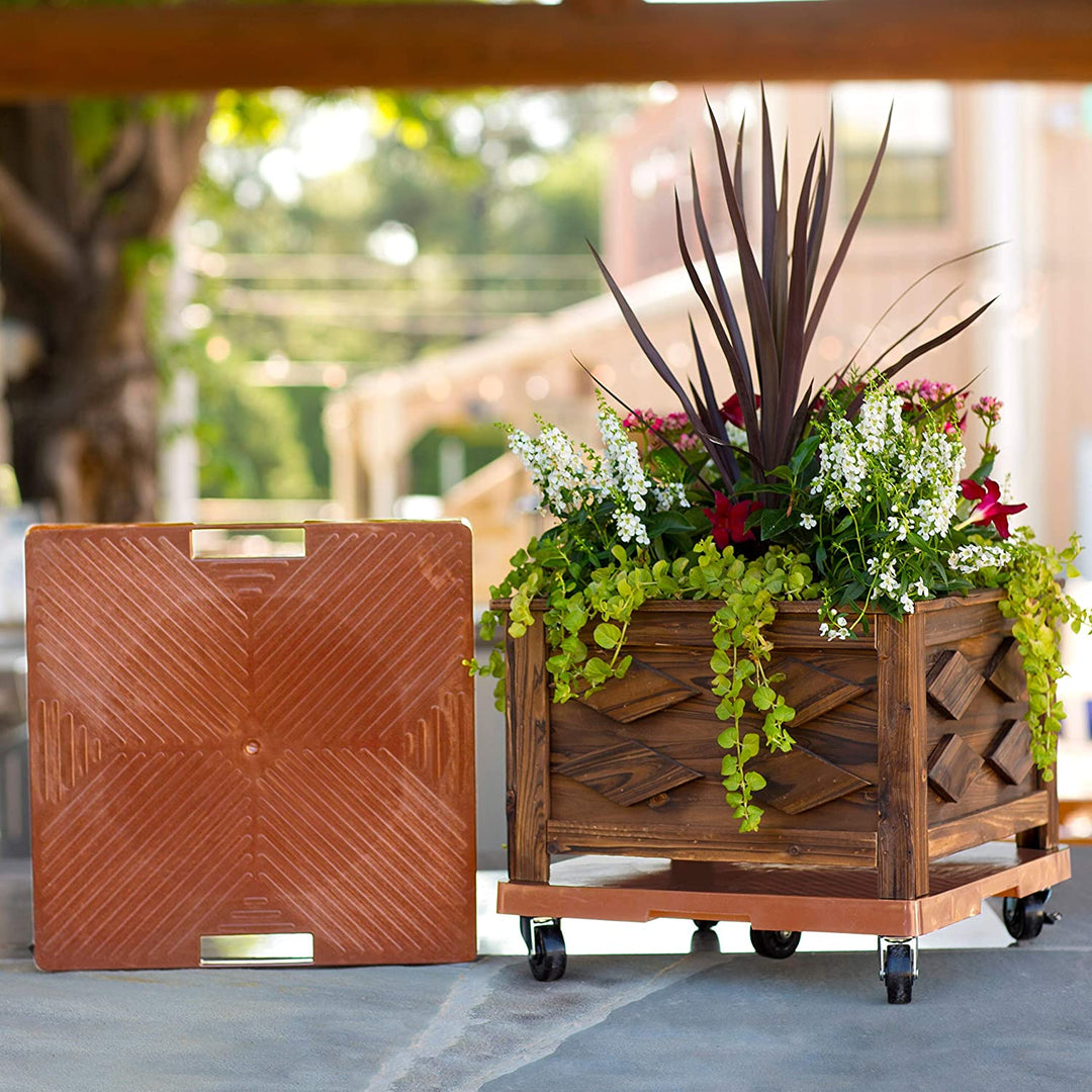 16" Square Handle Orange Plastic - Diamond Home USA