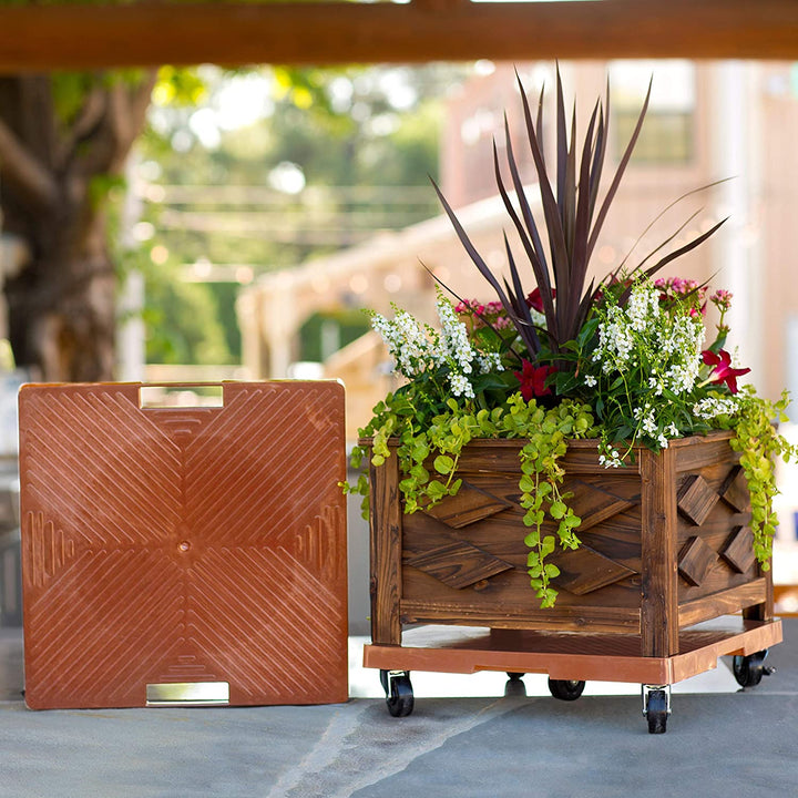 16" Square Handle Orange Plastic - Diamond Home USA
