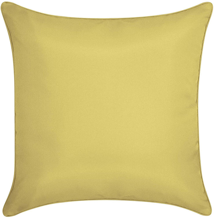 Modern Links Applique Indoor Outdoor Decorative Pillow Yellow Geometric Contemporary Polyester - Diamond Home USA