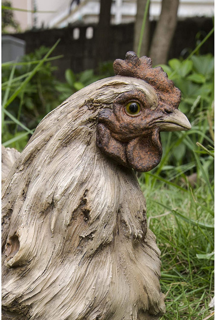 Squatting Hen Statue Polyresin - Diamond Home USA