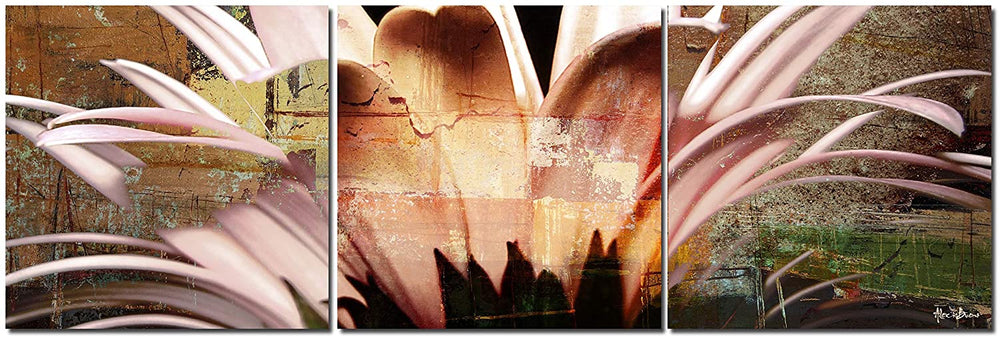 Oversized Abstract Canvas Wall Art (3 Piece) Modern Contemporary Rectangle - Diamond Home USA