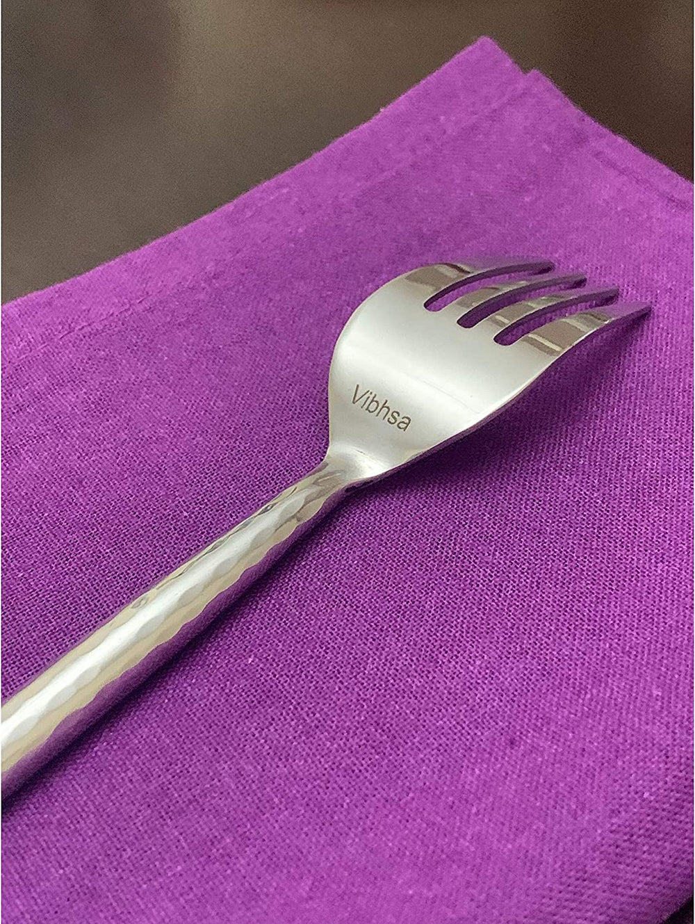 Stainless Steel Dinner Forks Set 6 Pieces Silver Formal - Diamond Home USA