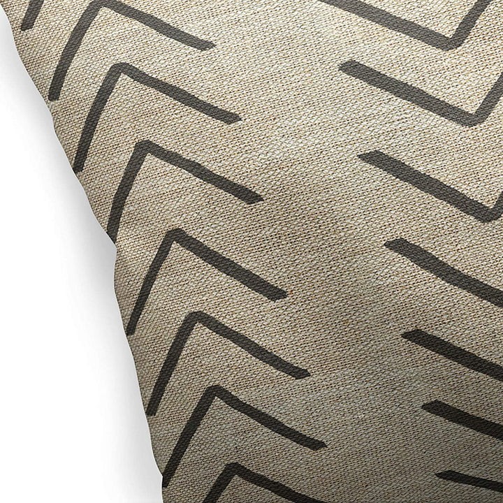 Mudcloth Indoor|Outdoor Pillow by Marina N/ 18x18 Geometric Southwestern Polyester Removable Cover