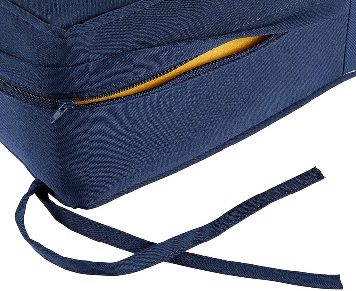 MISC Navy Outdoor 25 inch X 47 inch Deep Seat Cushion Set Blue Solid Casual Transitional Polyester Fade Resistant Water