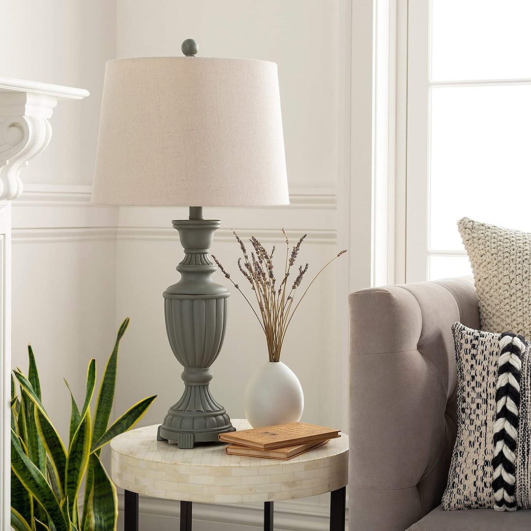 Classic Grey Urn 28 inch Table Lamp 28" h X 14" w 14" d