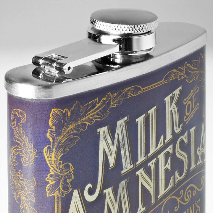 Milk Stainless Steel 8 Oz Flask Color
