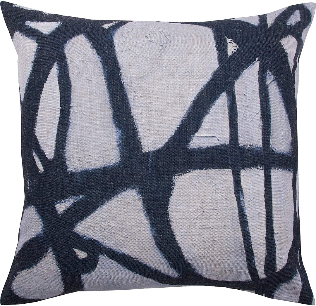 Decorative Pillow Black White Abstract Bohemian Eclectic