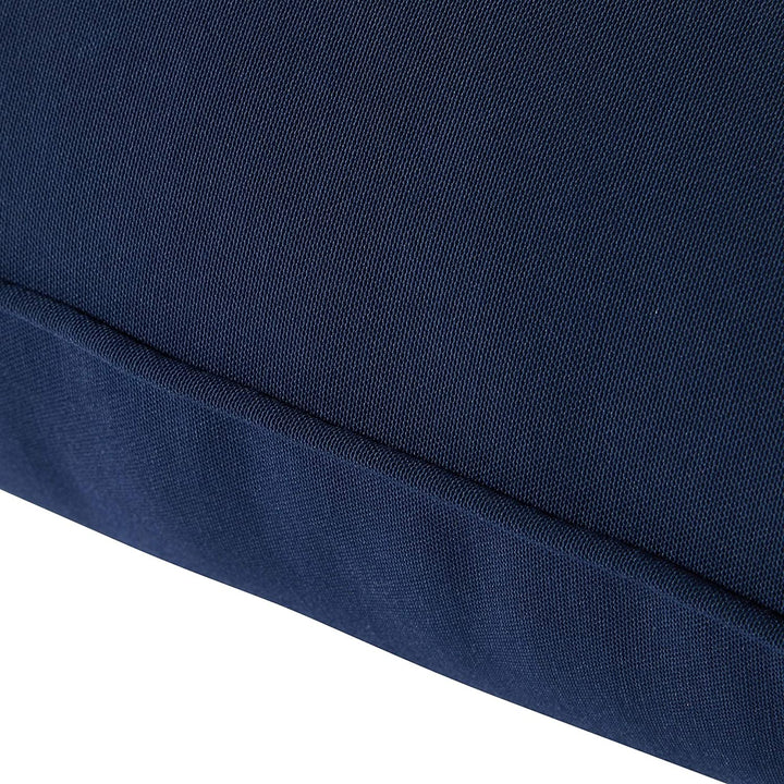 MISC Navy Outdoor 25 inch X 47 inch Deep Seat Cushion Set Blue Solid Casual Transitional Polyester Fade Resistant Water
