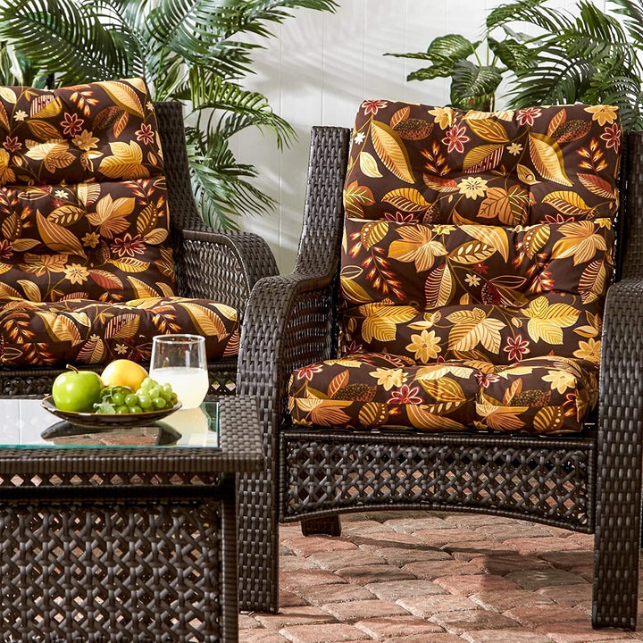 Point 3 Section 22 inch X 44 inch Outdoor Floral High Back