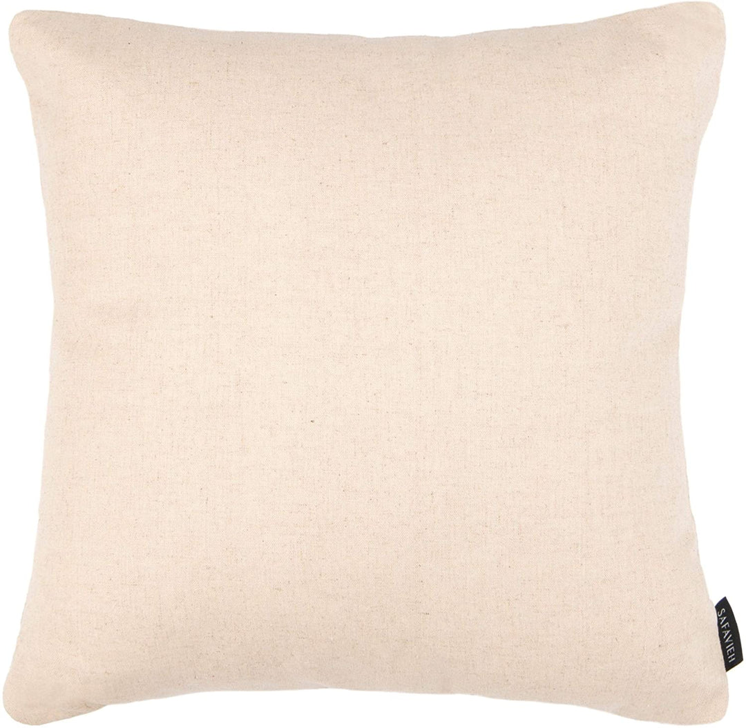 Borders 18 inch White Decorative Pillows (Set 2) Geometric Stripe Modern Contemporary Cotton Polyester Two - Diamond Home USA