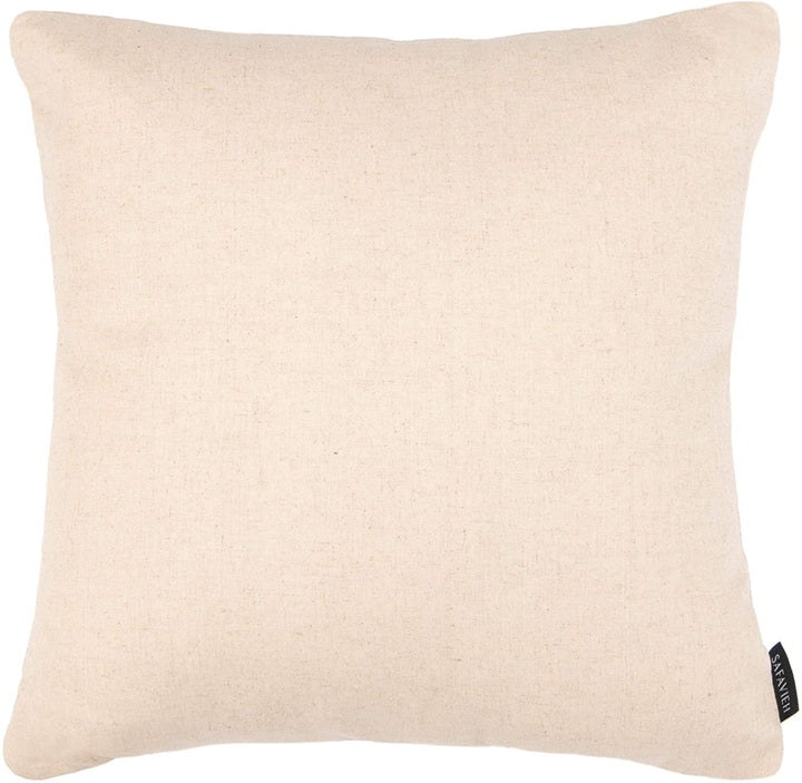 Borders 18 inch White Decorative Pillows (Set 2) Geometric Stripe Modern Contemporary Cotton Polyester Two - Diamond Home USA