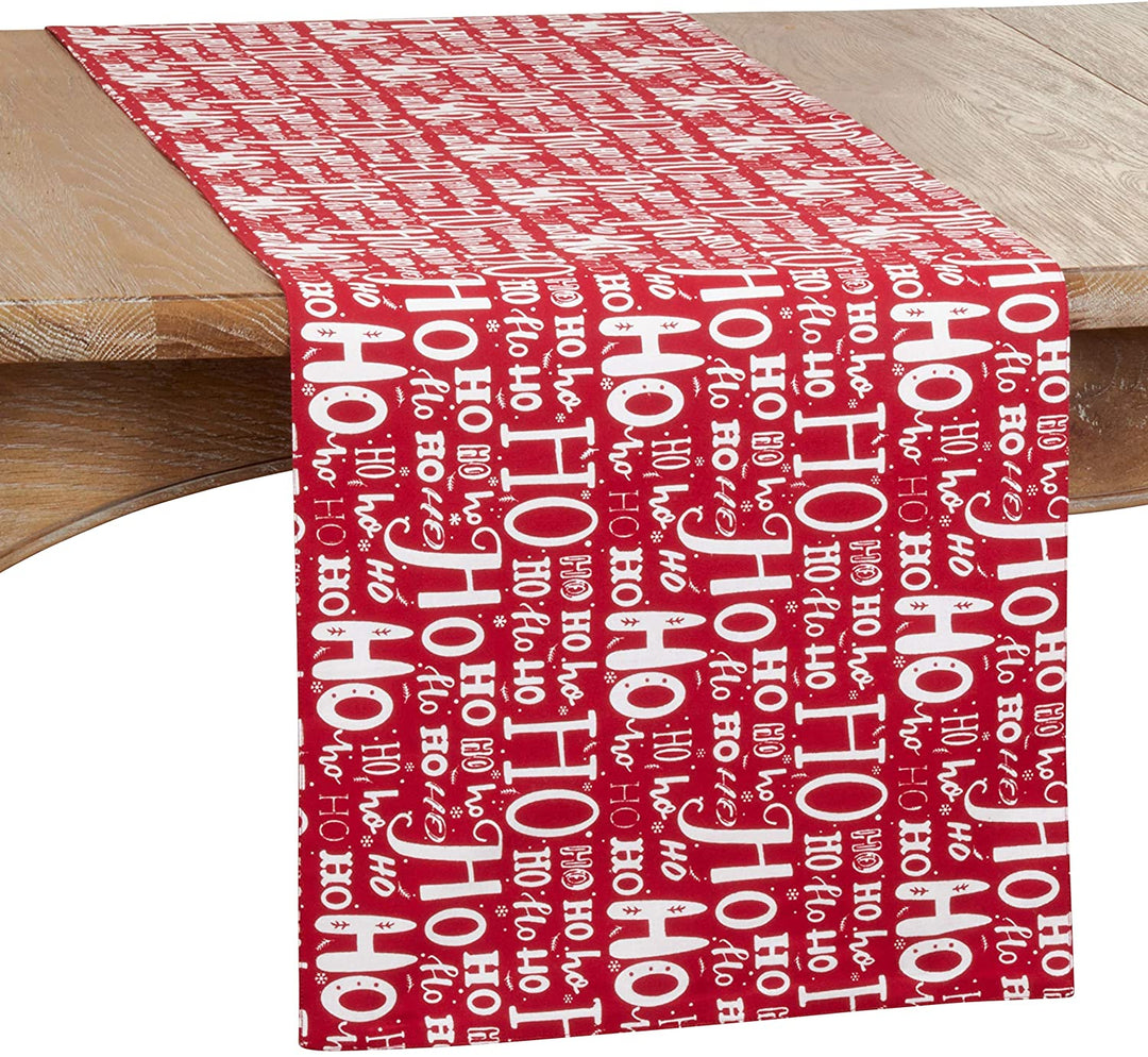 Table Runner Ho Design 16"x72" Red Cotton - Diamond Home USA