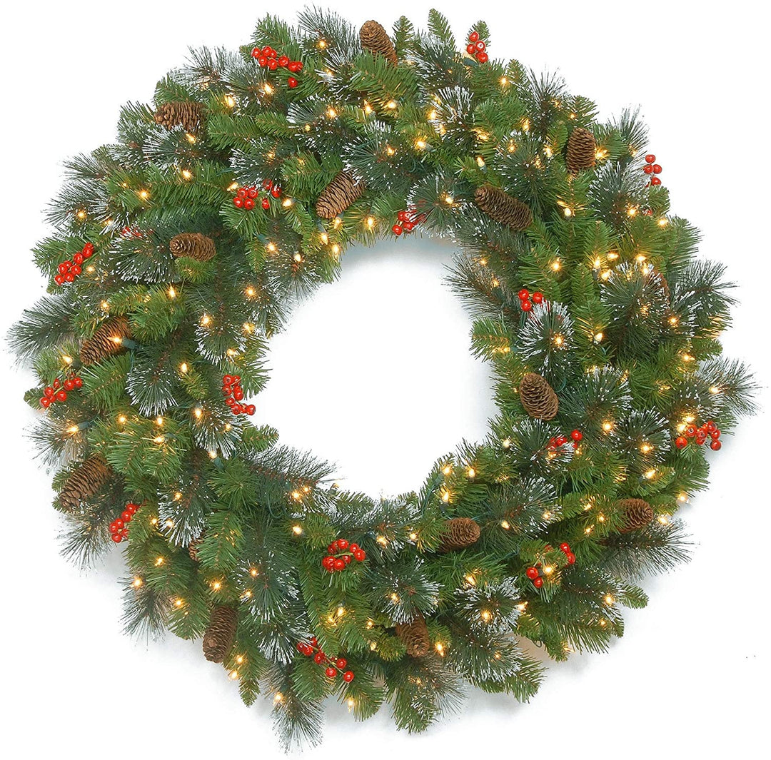 48" Spruce Wreath Clear