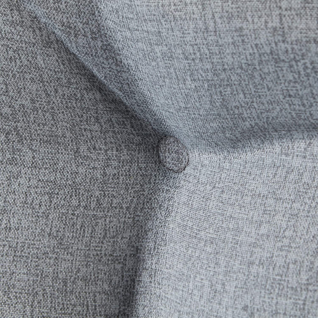 Gray Outdoor 15 inch Bistro Chair Cushion (Set 4) Grey Solid Casual Transitional Polyester Fade Resistant Water - Diamond Home USA